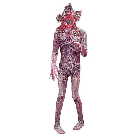 Kids Stranger Things Season 3 Demogorgon Halloween Cosplay Costume Dress Up Party Jumpsuit (view size chart)