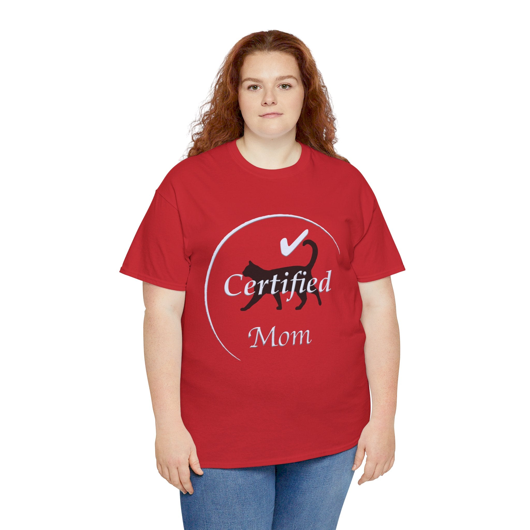 Cat Mom Unisex Heavy Cotton Tee