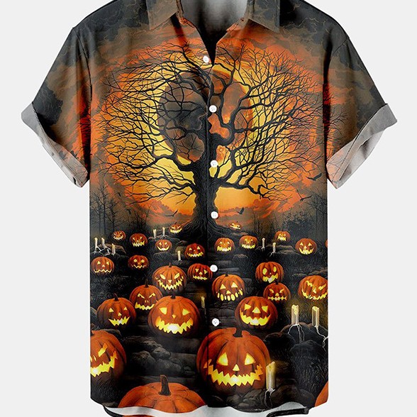 Halloween Series Men's Short Sleeve Shirt