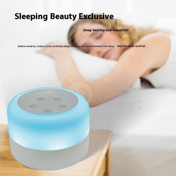 Soothing White Noise Sleeping Aid Instrument and Night Time Table Lamp