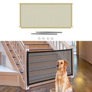 Folding Dog Barrier Gate Safety Playpen Enclosure