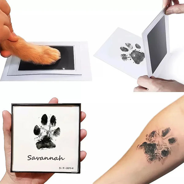 Dog & Cat Paw Print Ink Set Pad Baby Handprints Safe Non-toxic Easy To Clean Pet Souvenirs