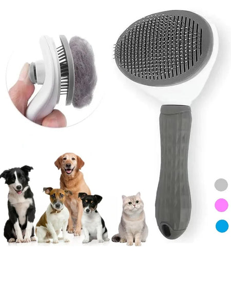 Self-cleaning Pet Hair Remover Comb For Cat Grooming