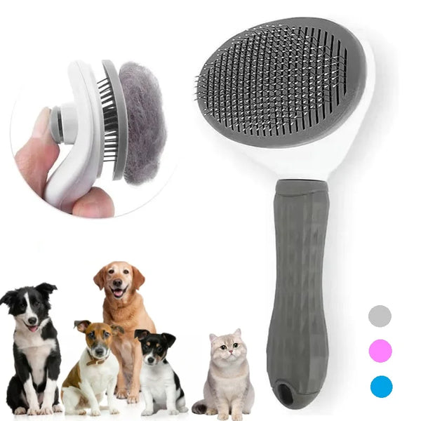 Self-cleaning Pet Hair Remover Comb For Cat Grooming