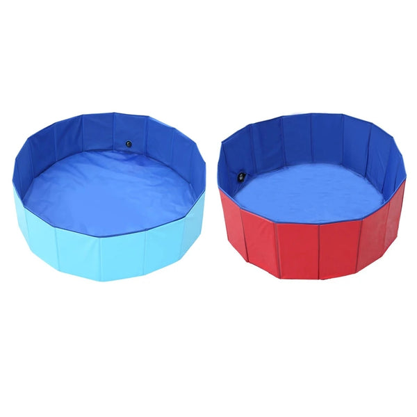 Foldable Dog Swimming Pool and Bathtub Outdoor or Indoor and Collapsible