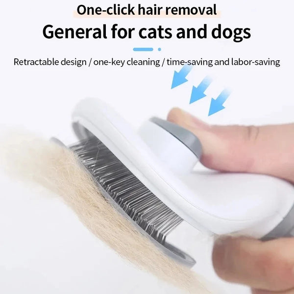 Self-cleaning Pet Hair Remover Comb For Cat Grooming