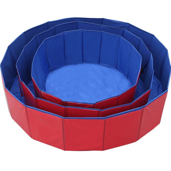 Foldable Dog Swimming Pool and Bathtub Outdoor or Indoor and Collapsible