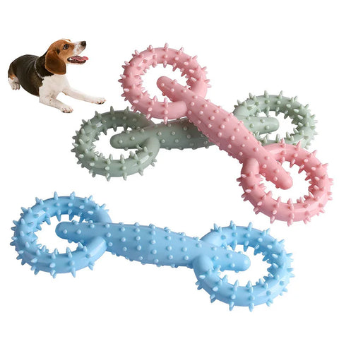 Dog Molar Toys Pull Ring Chew Toy Tooth Cleaning Toy