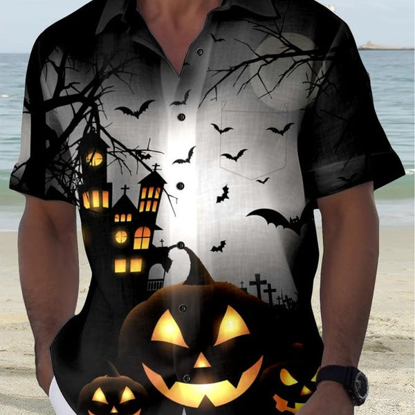 Men's Halloween Short Sleeve Shirt