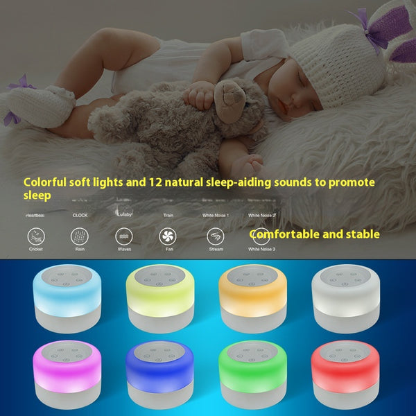 Soothing White Noise Sleeping Aid Instrument and Night Time Table Lamp