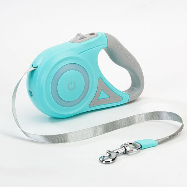 Retractable Dog Leash with Led Light Durable Walking Leash