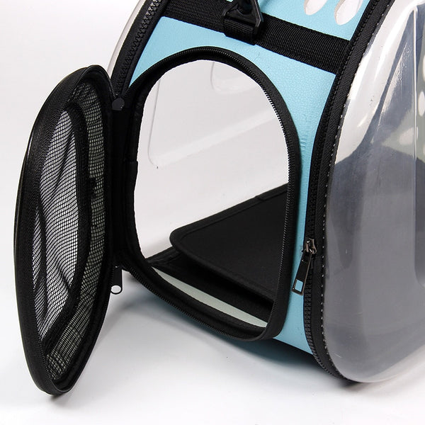 Breathable Cat or Dog Carrier durable Transparent Space Cat carrying bag Travel Space Capsule Cage