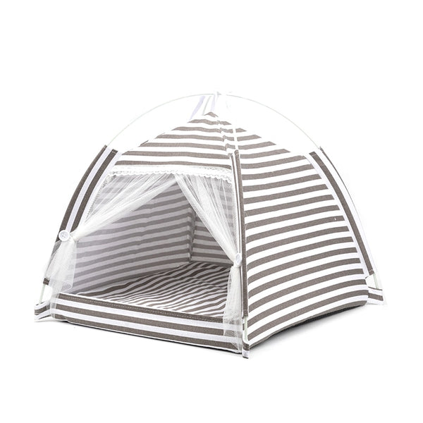 Portable Folding Pet Tent For Cats And Small Dogs Indoor Or Outdoor Cozy Cave