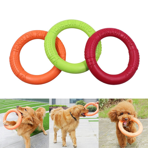 Flying Discs Dog Training Ring Puller Interactive Floating Toy