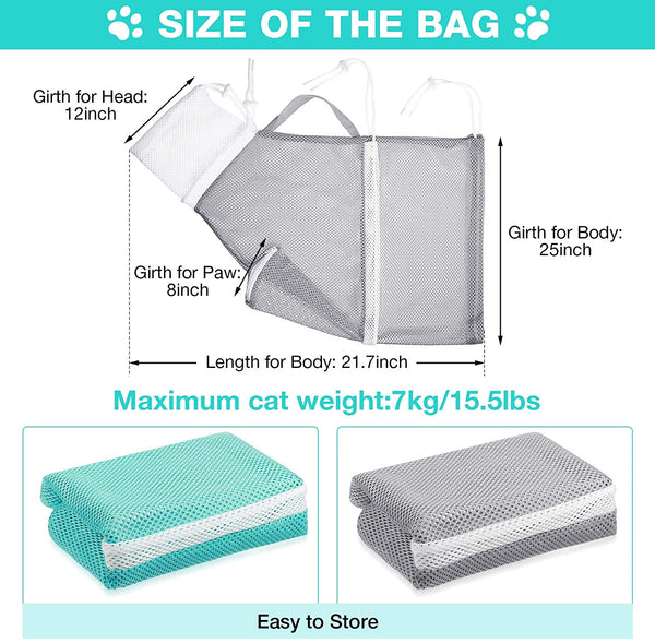 Cat Bathing Bag Puppy Dog Cleaning Shower Bag Cat Grooming Bag For Bathing Nail Trimming Anti-Scratch Pet Products Suppliers