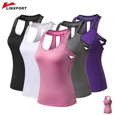 Women's Cross Tops Compressed Yoga Shirts Sportswear Tank Fitness Gym Clothing Quick Drying Running Vest Sleeveless Jesery Singlet