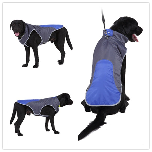 Reflective Large Dog Clothes Winter Puppy Jacket Warm fleece Pet Coat Waterproof Dog Clothing Vest For Small Medium big Dogs