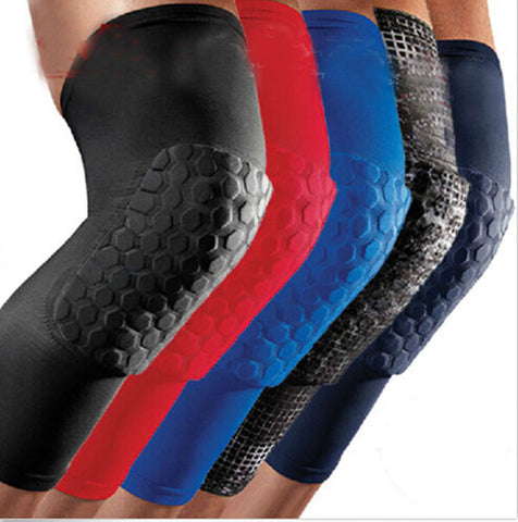 Professional Honeycomb Crashproof Knee Support Protective Sport Gear Leg Knee Pads Breathable Bandage Basketball Knee Brace