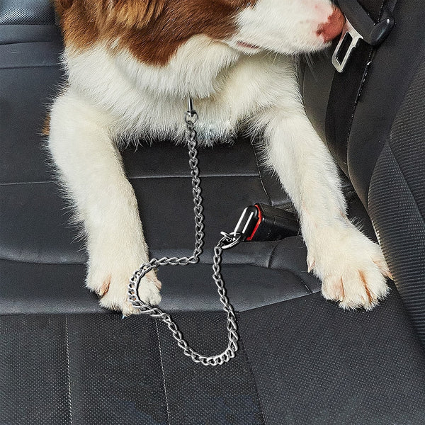 Dog Car Seat Belt Durable Stainless Steel Leash