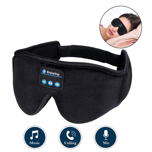 3D Wireless Music Headphone Smart Eye Mask Bluetooth Headset