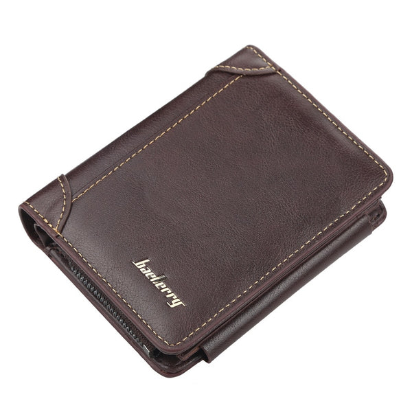 Leather Men's Wallet High Quality Short Card Holder