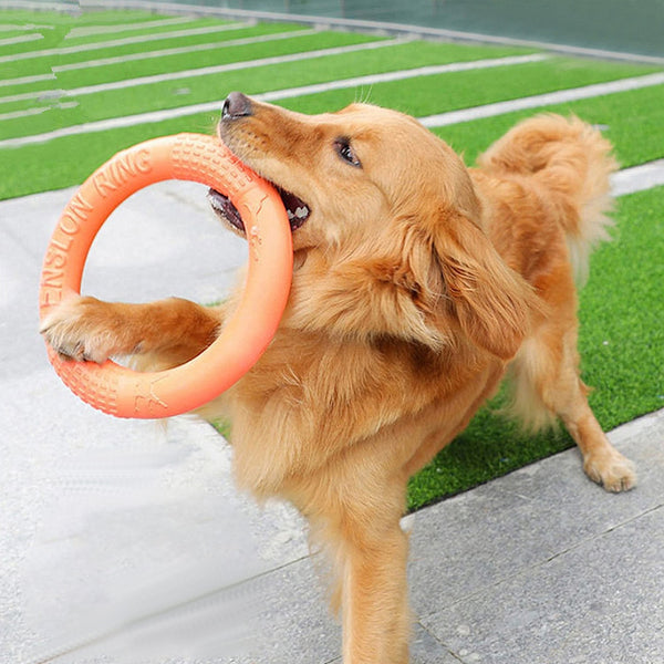 Flying Discs Dog Training Ring Puller Interactive Floating Toy