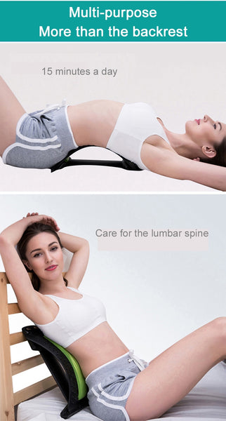 Back Massager Lumbar Support Stretcher Spinal Board Back Stretcher Lower and Upper Muscle Pain Relief for Herniated Disc