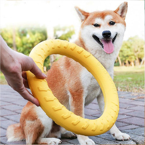 Flying Discs Dog Training Ring Puller Interactive Floating Toy