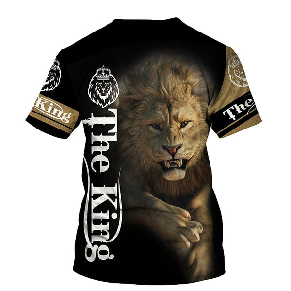 The Lion King 3D Print Men's T-shirts O Neck Short Sleeve Tops