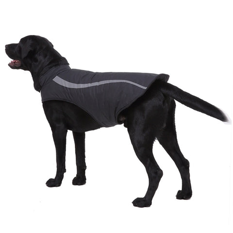 Reflective Large Dog Clothes Winter Puppy Jacket Warm fleece Pet Coat Waterproof Dog Clothing Vest For Small Medium big Dogs