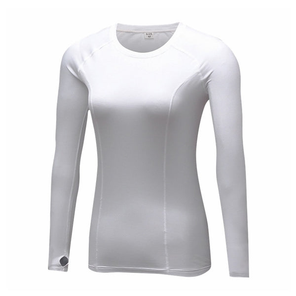 Running T-shirt Compression Tights Women T-shirt Quick Dry Long Sleeve T-shirts Fitness Women Clothes Tees & Tops Rn