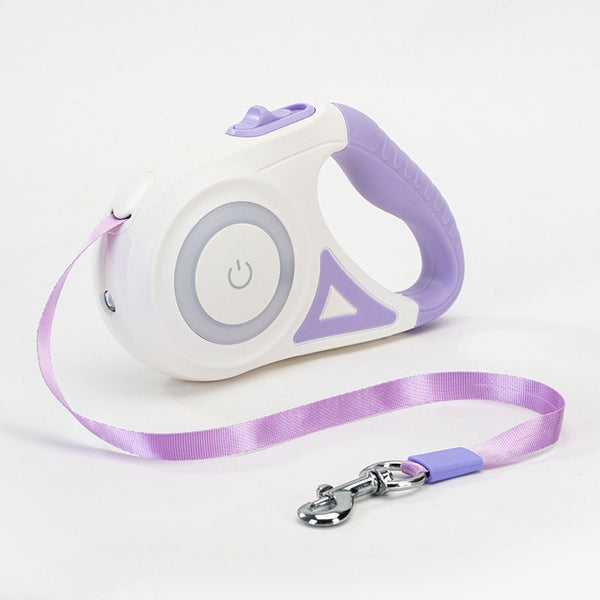 Retractable Dog Leash with Led Light Durable Walking Leash