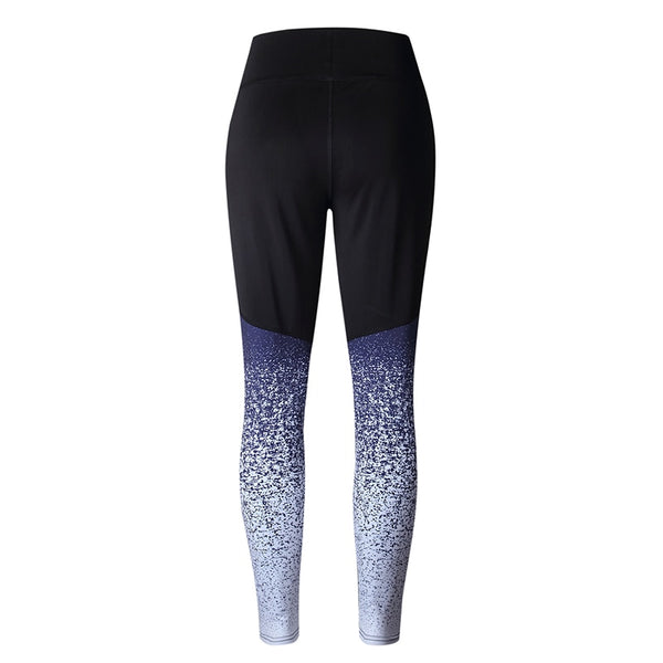 Gradient Print Leggings womens Workout Fitness High Waist Elastic Push Up Leggings Pants Femme Leggins Yoga Running Pants