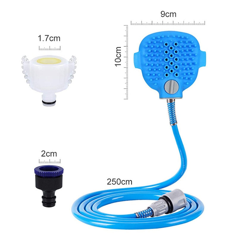 Universal Pet Massager Bath Brush for Dogs Silicone Shower Head