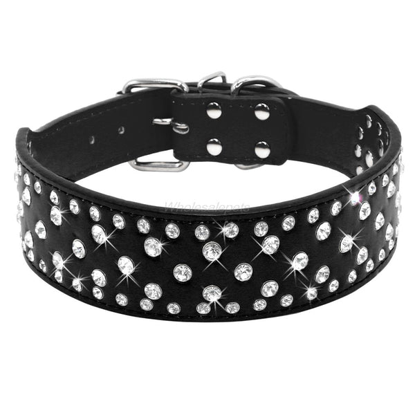 Spiked Collar for Large Dogs Leather Pet Collar