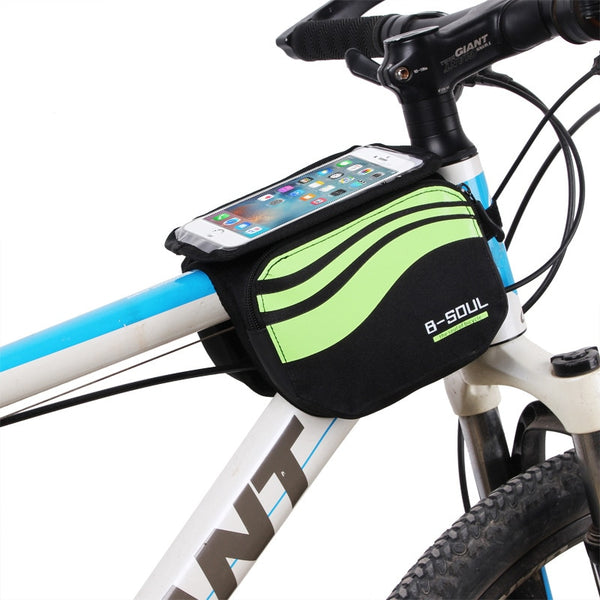 Bicycle Front Touch Screen Phone Bag MTB Road Bike Cycling Mobile Bag Cycle Front Bag 5.7 inch Cellphone Bag Bicycle Accessories