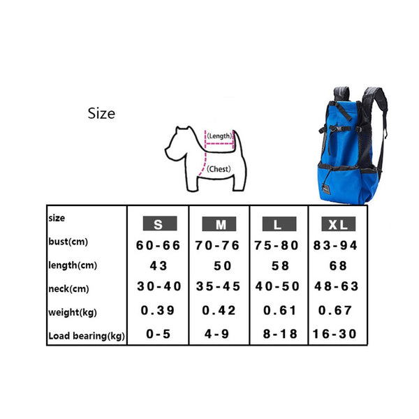 Breathable Dog Carrier Bag for Large Dogs Golden Retriever Bulldog Backpack Adjustable Big Dog Travel Bag