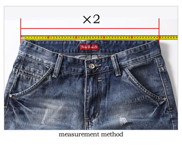 Men's Retro Style Ripped Denim Shorts Casual Hole Patch Jean Shorts