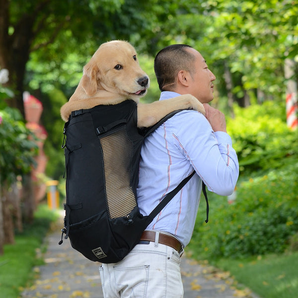 Breathable Dog Carrier Bag for Large Dogs Golden Retriever Bulldog Backpack Adjustable Big Dog Travel Bag