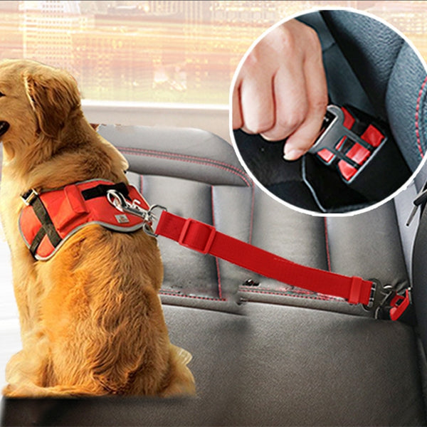 Durable Adjustable Dog Car Seat Belt Car Leash Car For Large Medium & Small Dogs