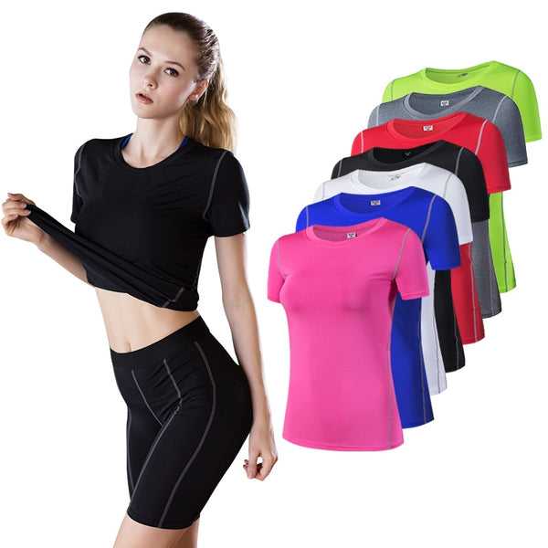 Yoga Tops For Women Quick Dry Sport Shirt Women Fitness Gym Top Fitness Shirt Yoga Running T-shirts Female Sports Top