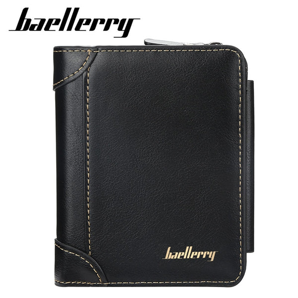 Leather Men's Wallet High Quality Short Card Holder