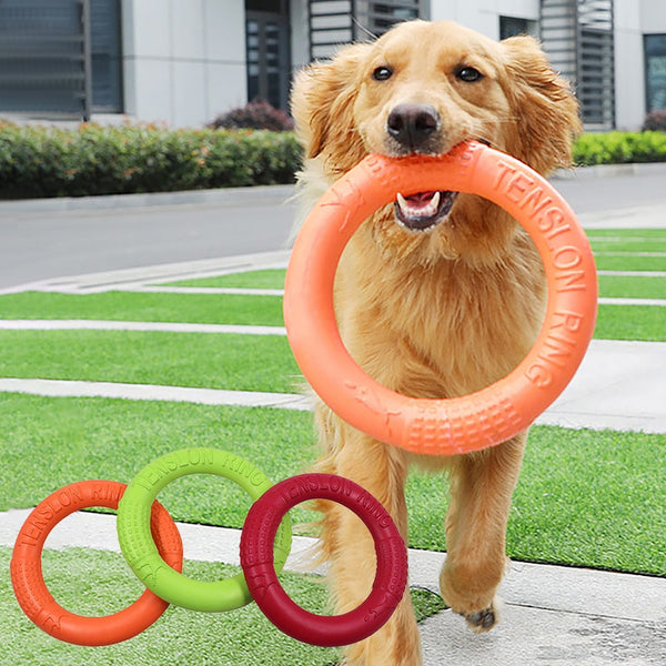 Flying Discs Dog Training Ring Puller Interactive Floating Toy