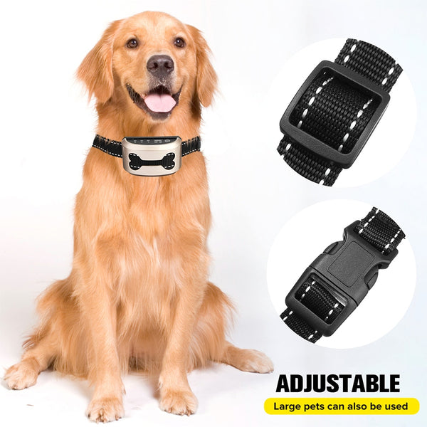 Pet Dog Anti Bark Guard Waterproof Auto Anti Humane Bark Collar Stop Dog Barking Rechargeable Shock Safe USB Electric Ultrasonic