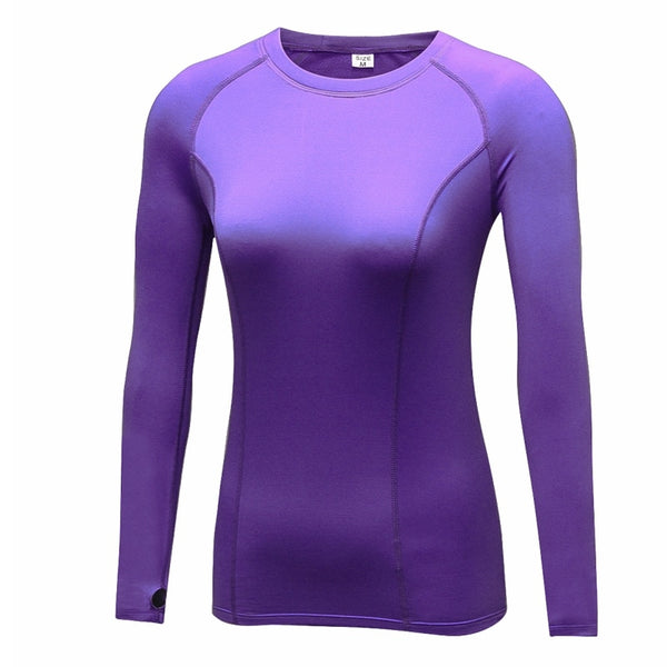 Running T-shirt Compression Tights Women T-shirt Quick Dry Long Sleeve T-shirts Fitness Women Clothes Tees & Tops Rn