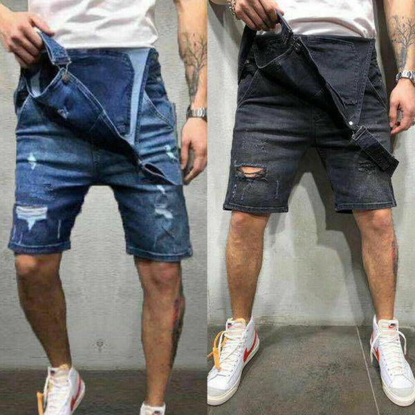 Men's Casual Denim Jeans Overalls Jumpsuit Dungarees Cargo Playsuit