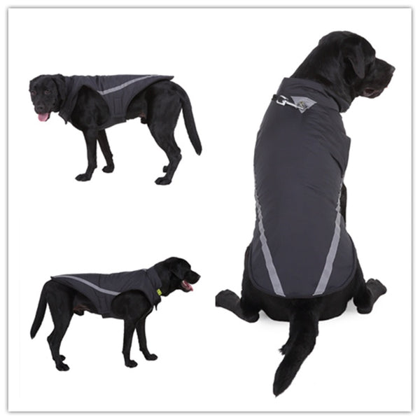 Reflective Large Dog Clothes Winter Puppy Jacket Warm fleece Pet Coat Waterproof Dog Clothing Vest For Small Medium big Dogs