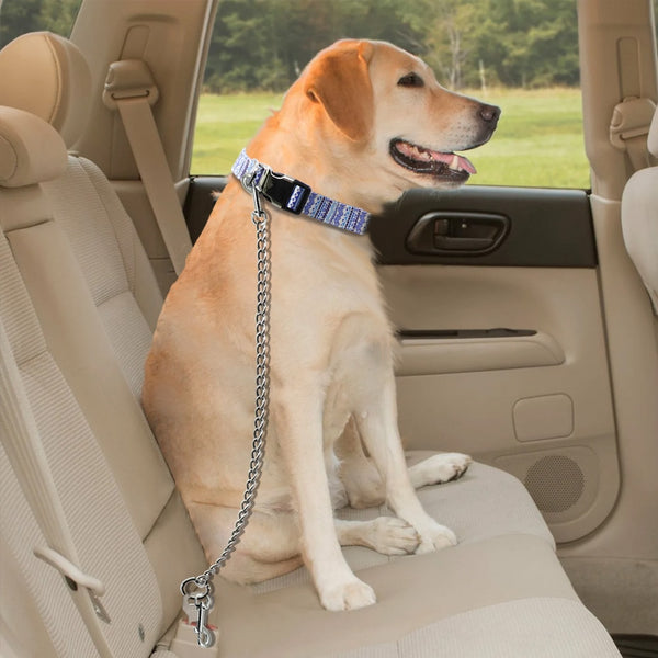 Dog Car Seat Belt Durable Stainless Steel Leash