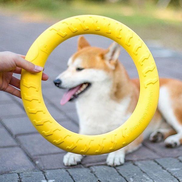 Flying Discs Dog Training Ring Puller Interactive Floating Toy