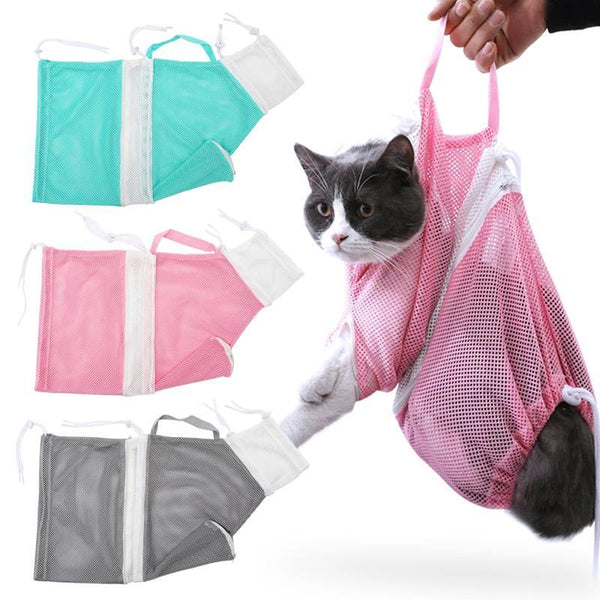 Cat Bathing Bag Puppy Dog Cleaning Shower Bag Cat Grooming Bag For Bathing Nail Trimming Anti-Scratch Pet Products Suppliers